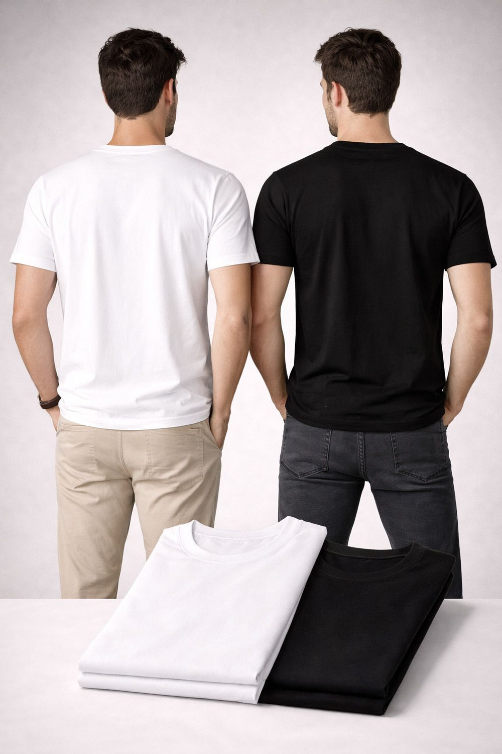 Image of okaminkazi Printed Men Round Neck Black T-Shirt
