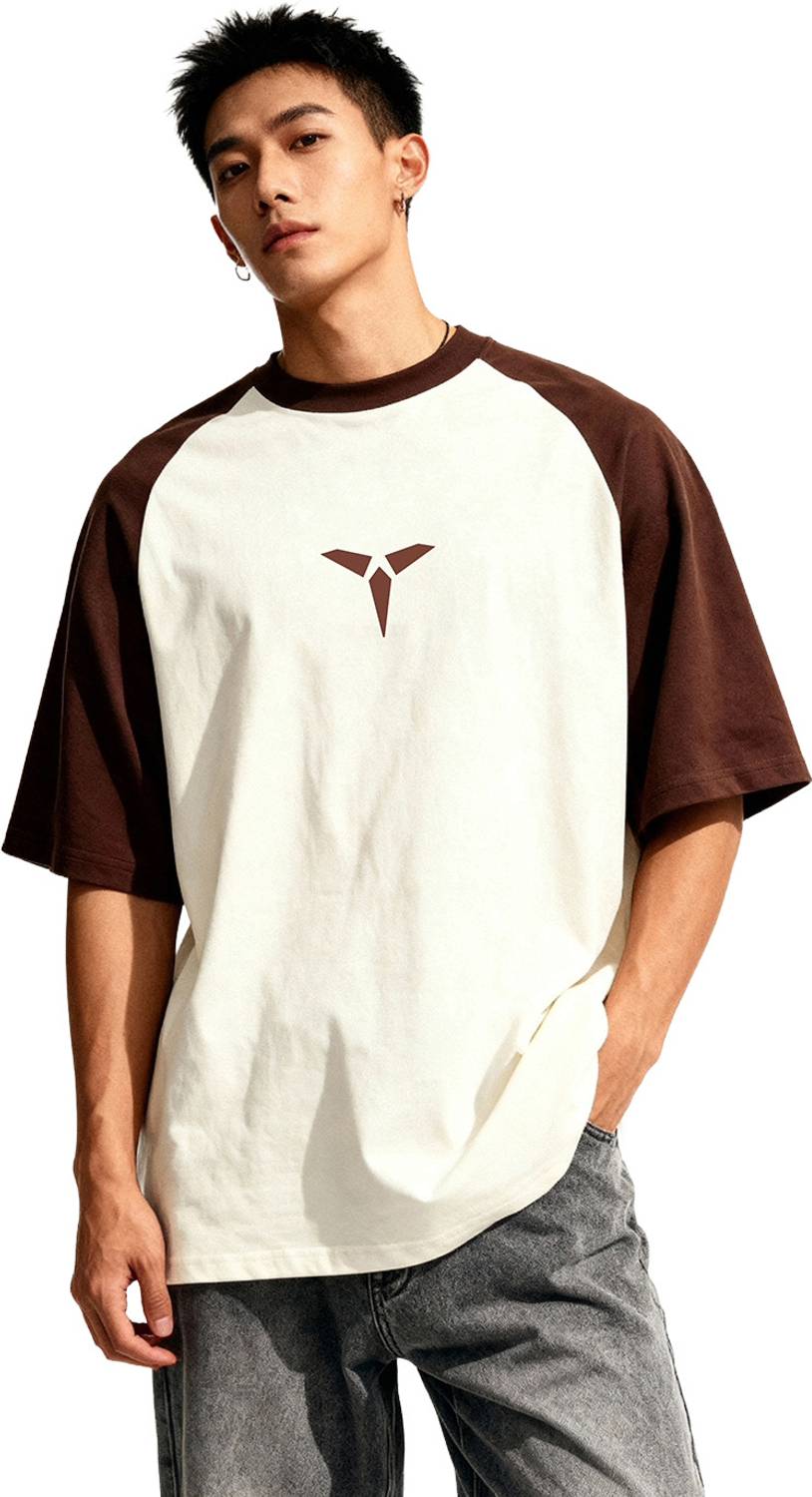 TOM MILTON Printed Men Round Neck Beige T-Shirt