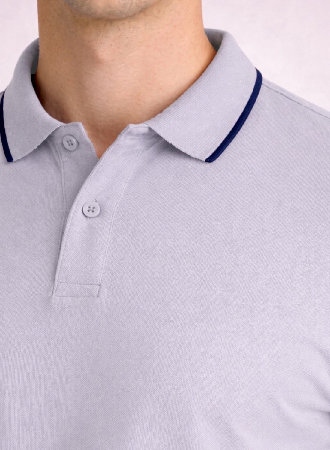 Image of ADRO Solid Men Polo Neck Purple T-Shirt