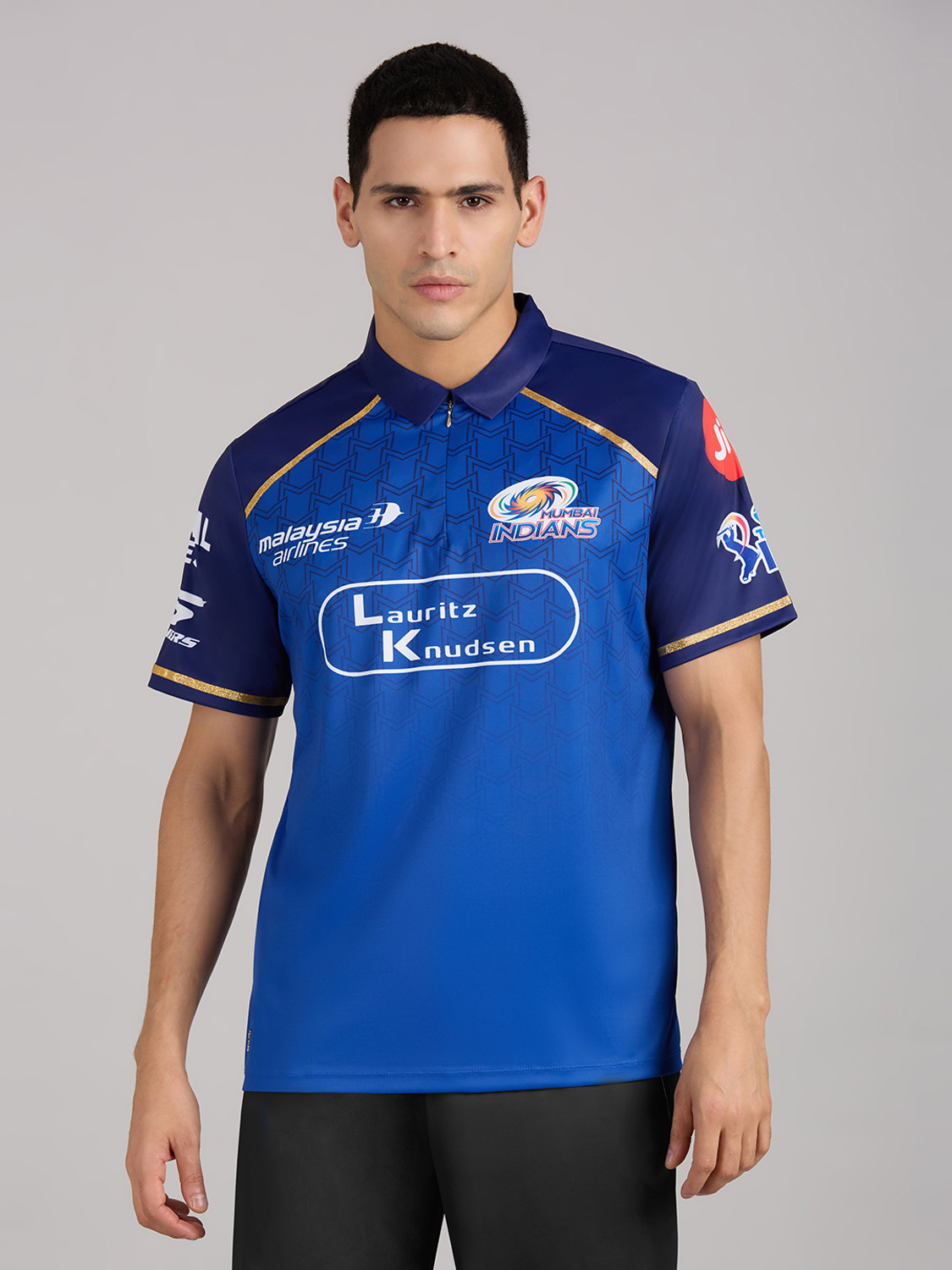 Image of Skechers Solid Men Polo Neck Multicolor T-Shirt