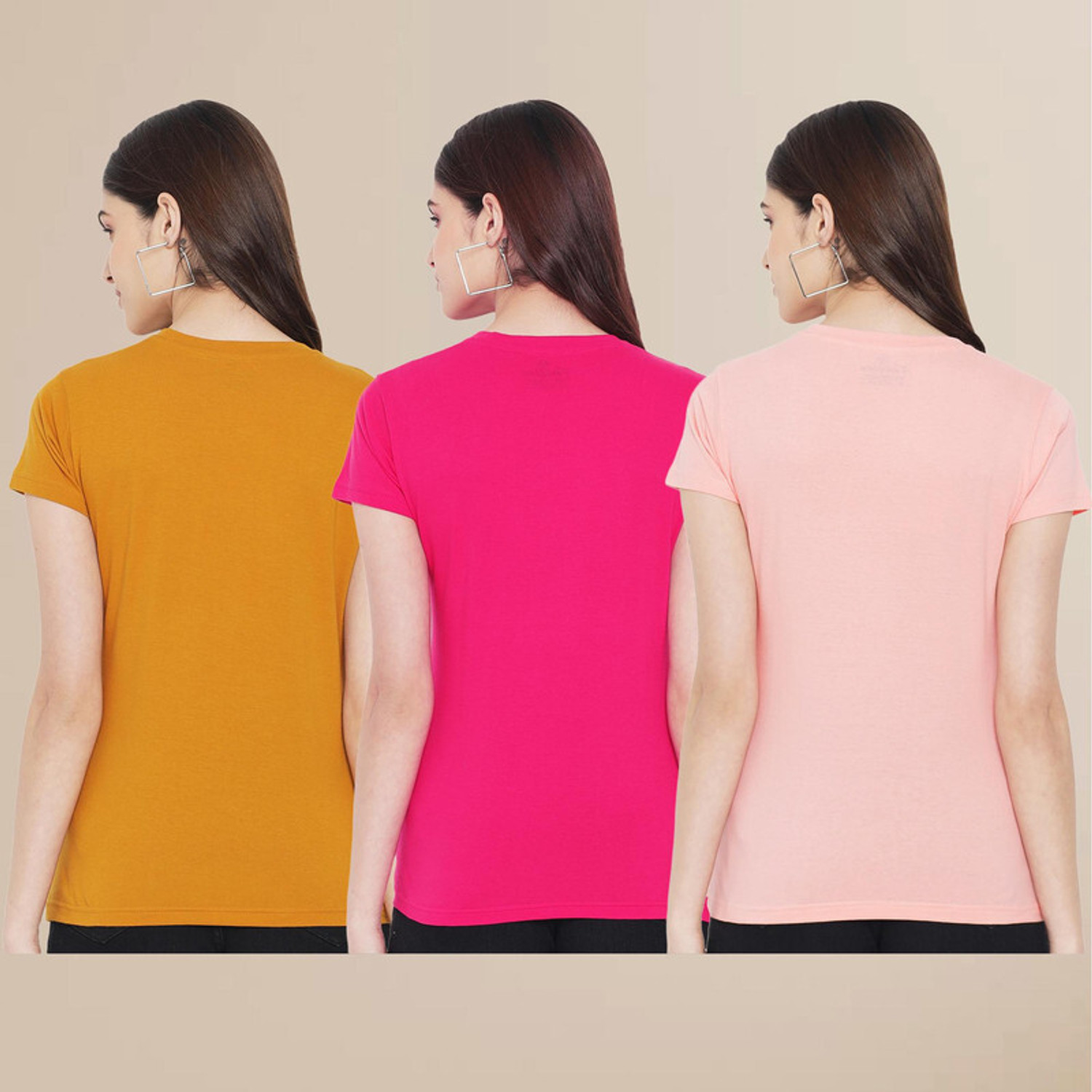 Image of METRONAUT Printed Women Round Neck Multicolor T-Shirt