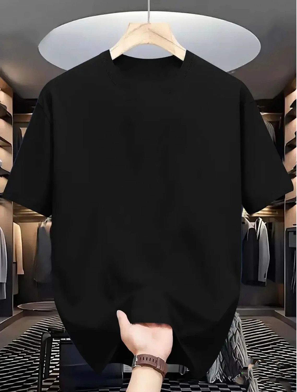 Image of Magneto Printed Men Round Neck Black T-Shirt