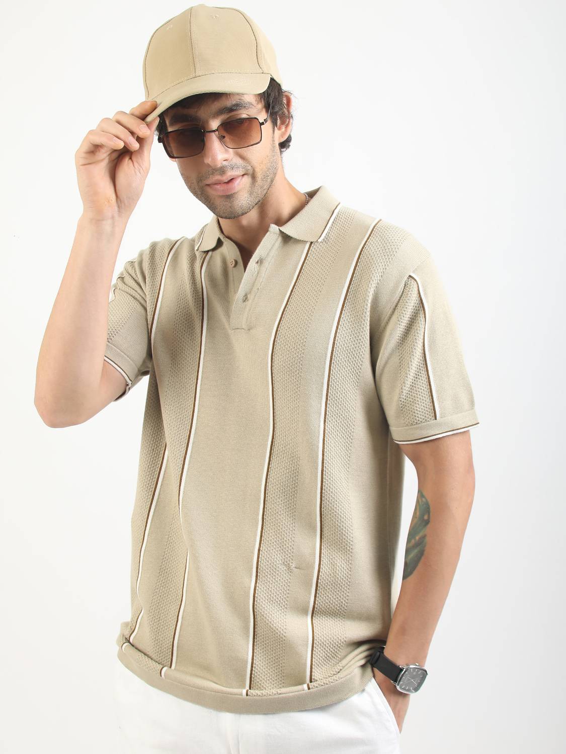MANIAC Men's Polo Neck T-Shirt - Image 3