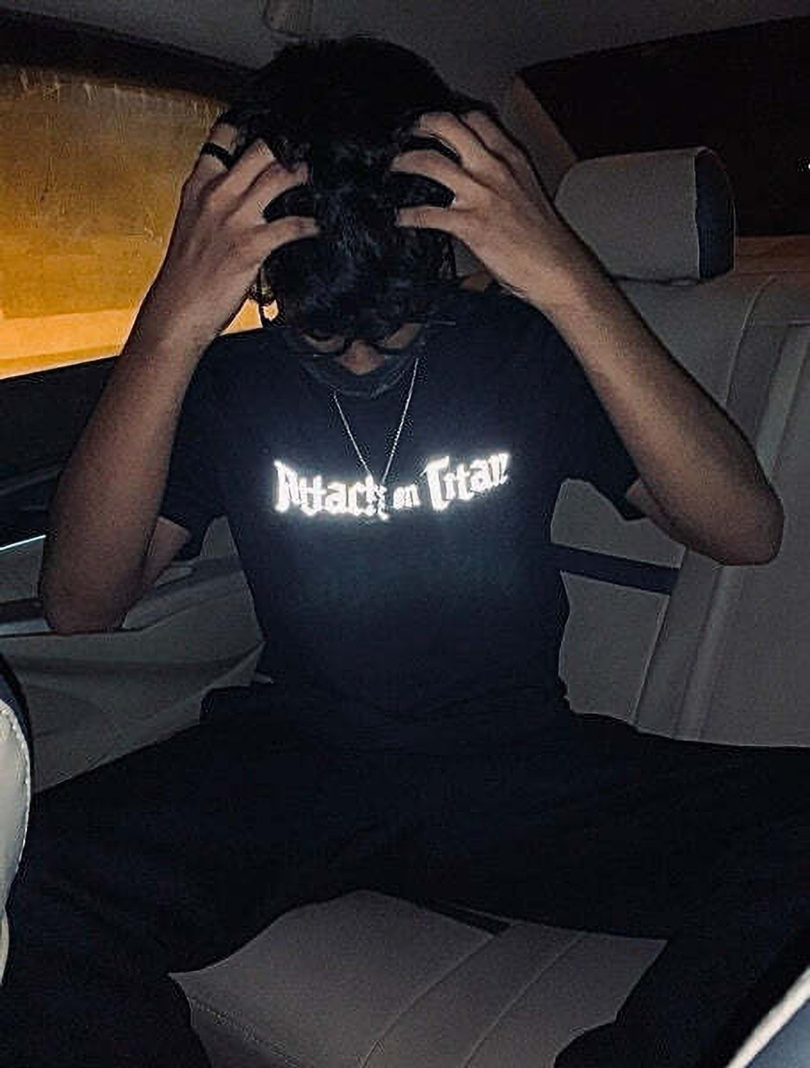 Image of getsetwear Printed, Typography Men Round Neck Black T-Shirt