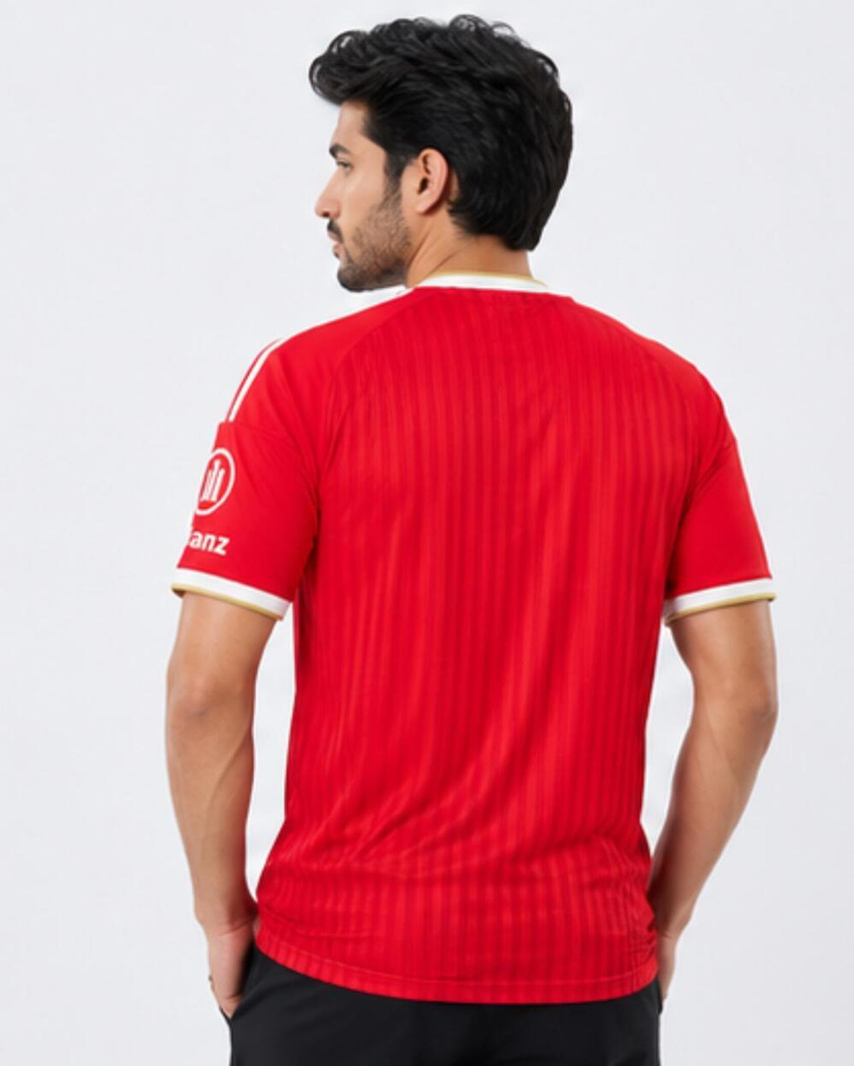 Image of UNIQ Printed Men Round Neck Red T-Shirt