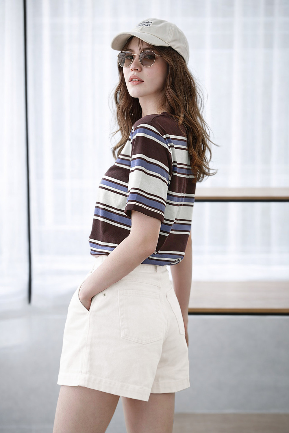 Image of THE DRY STATE Printed Women Round Neck Multicolor T-Shirt