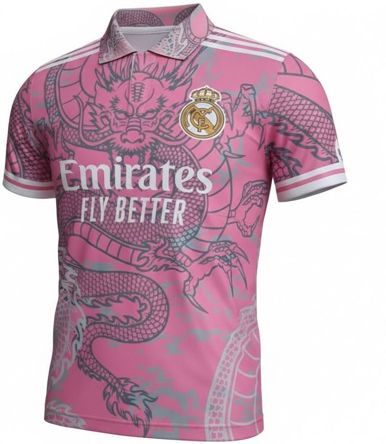 Image of MENTIFIC Graphic Print Men Polo Neck Pink T-Shirt