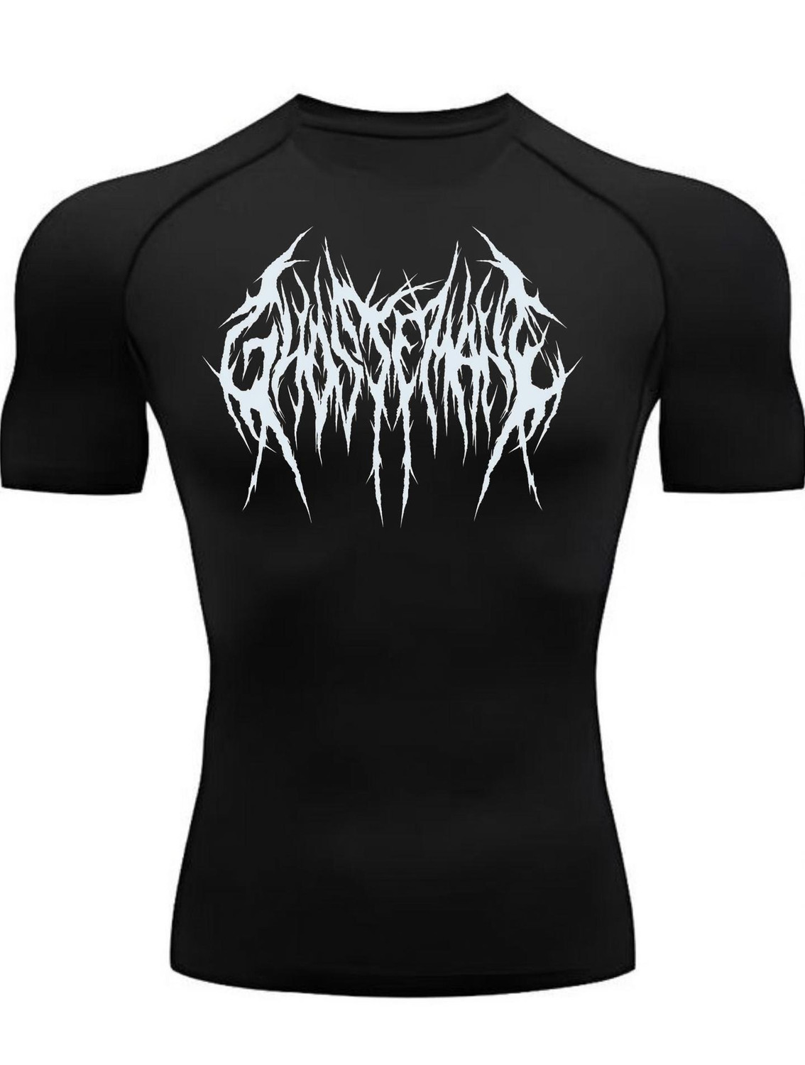Image of Styles Edict Printed Men Round Neck Black T-Shirt