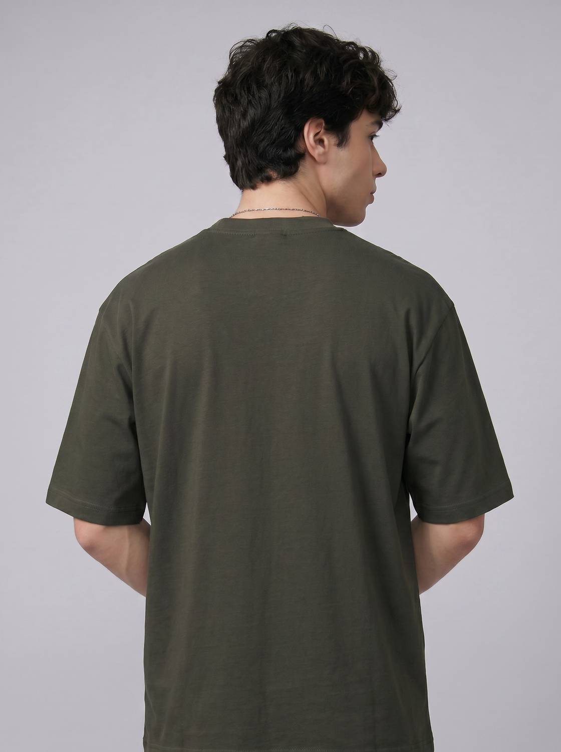 Glitchez Green Round Neck T-Shirt - Image 2