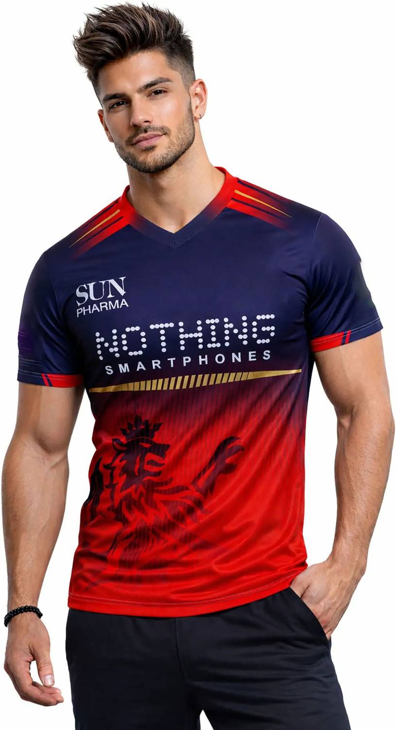 BUGOAT Printed, Typography Men Polo Neck Multicolor T-Shirt