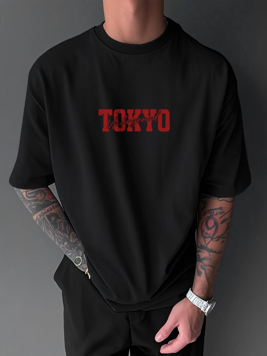 Jaiveerapparels Men Black Typography T-Shirt - Image 2