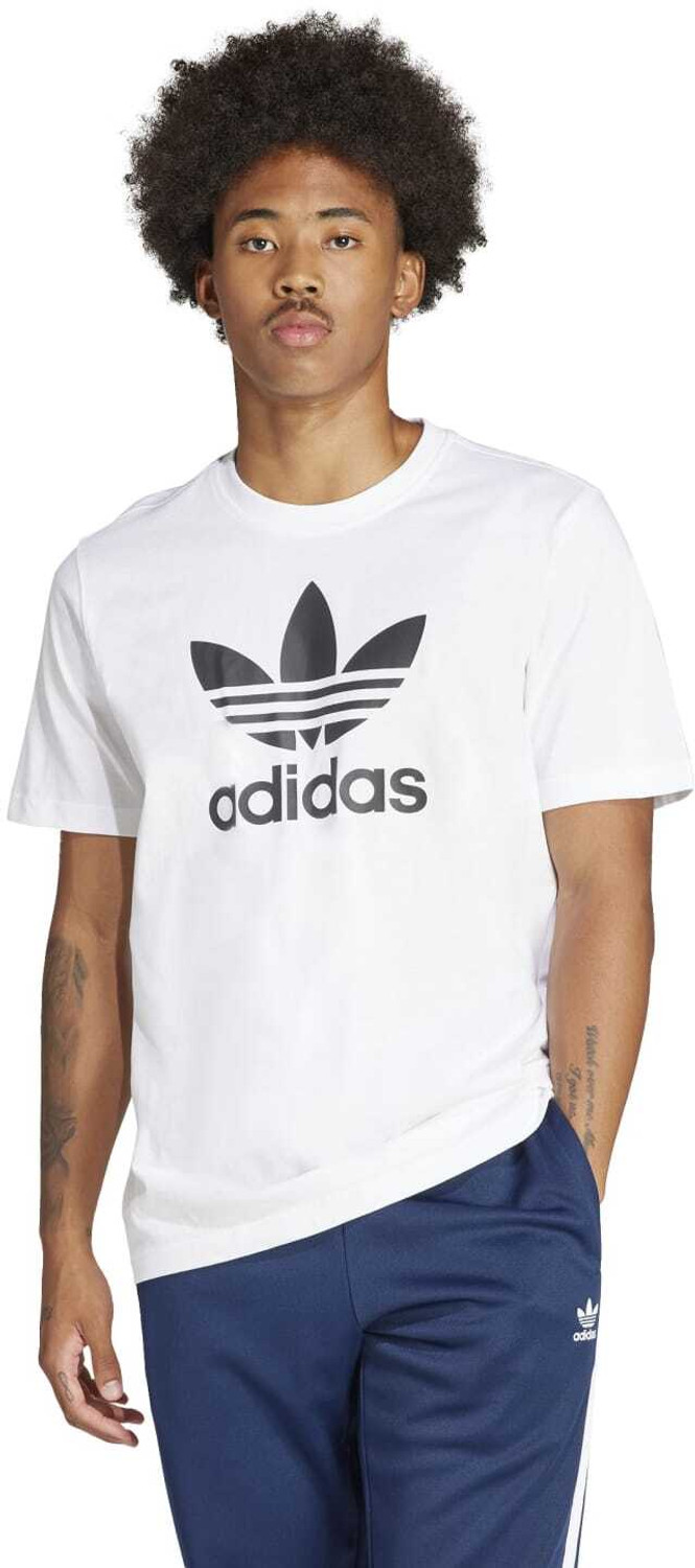 Image of ADIDAS Printed Men Round Neck White T-Shirt