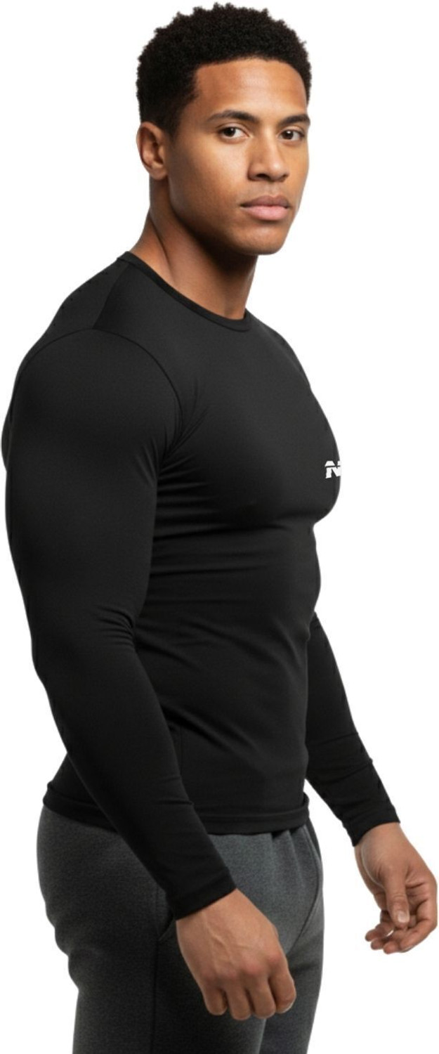 Image of NINQ Solid Men Round Neck Black, Navy Blue T-Shirt