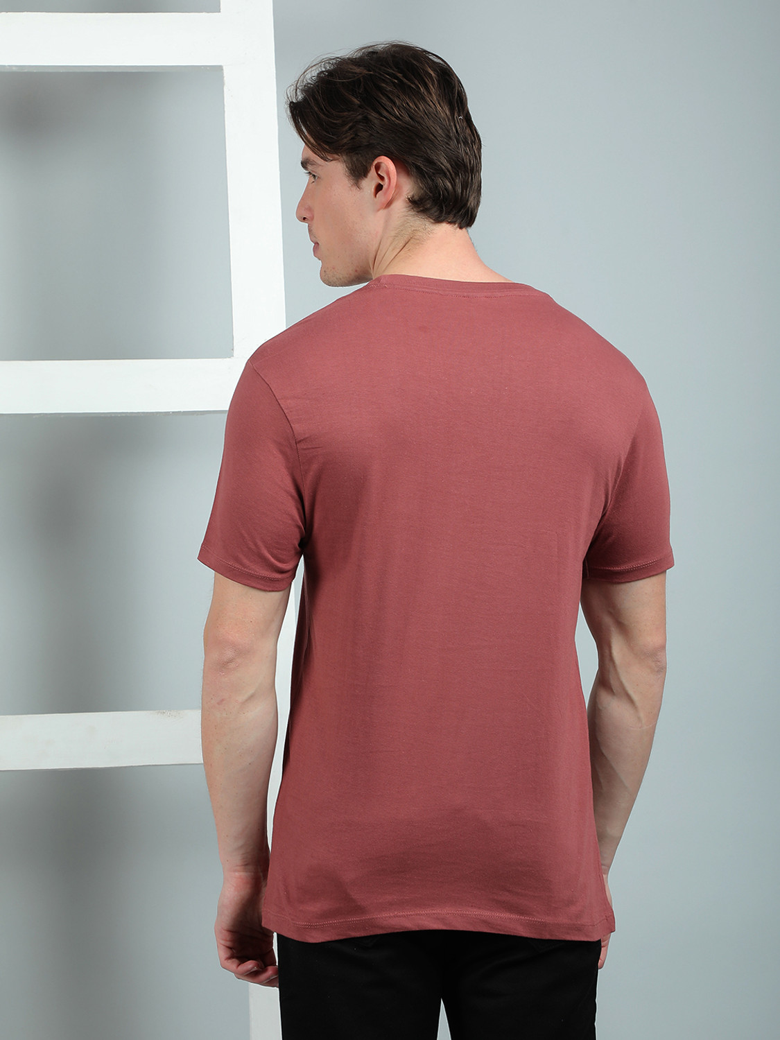 Image of Dollar Printed Men Round Neck Multicolor T-Shirt