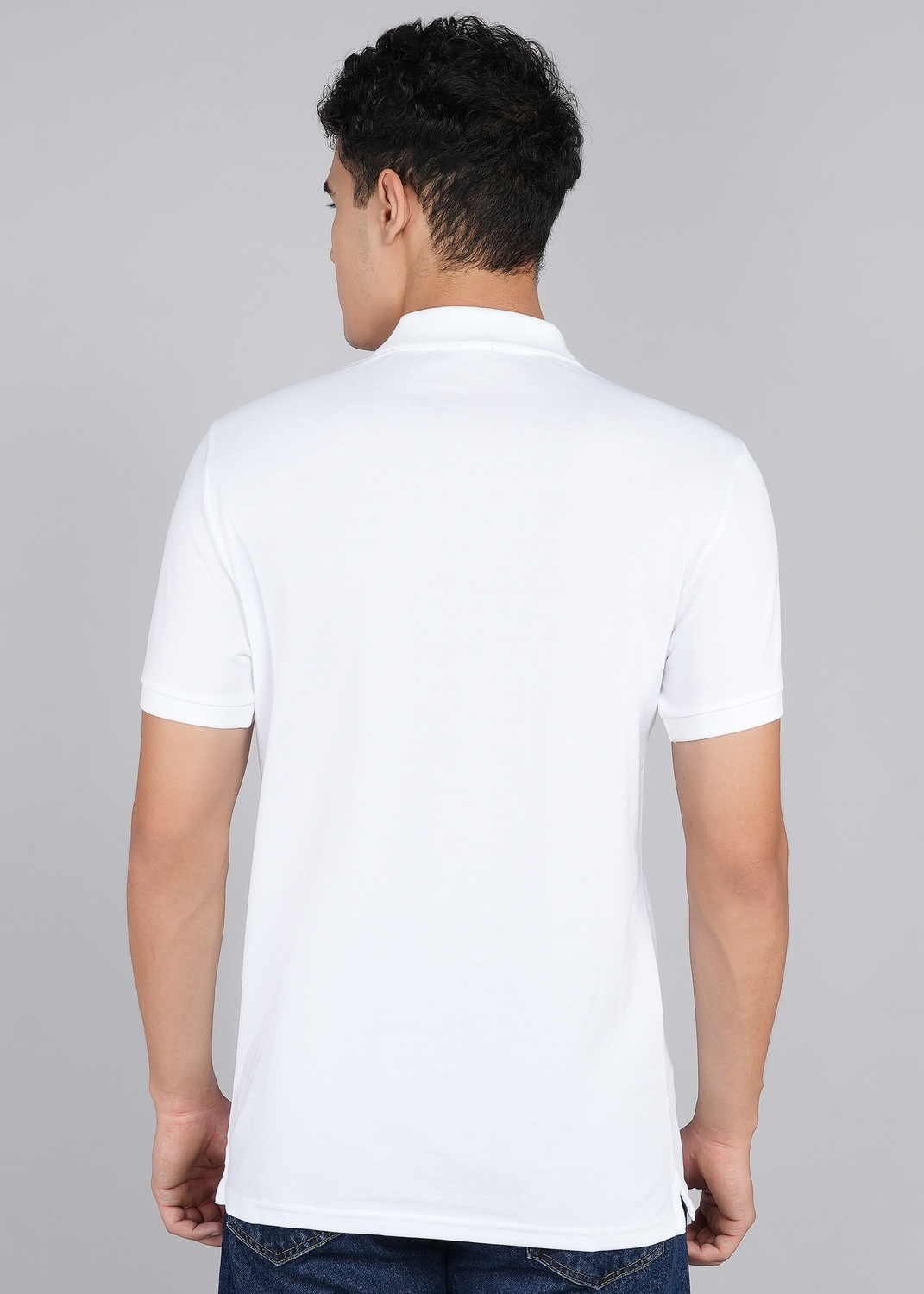 Image of United Colors of Benetton Colorblock Men Polo Neck Multicolor T-Shirt