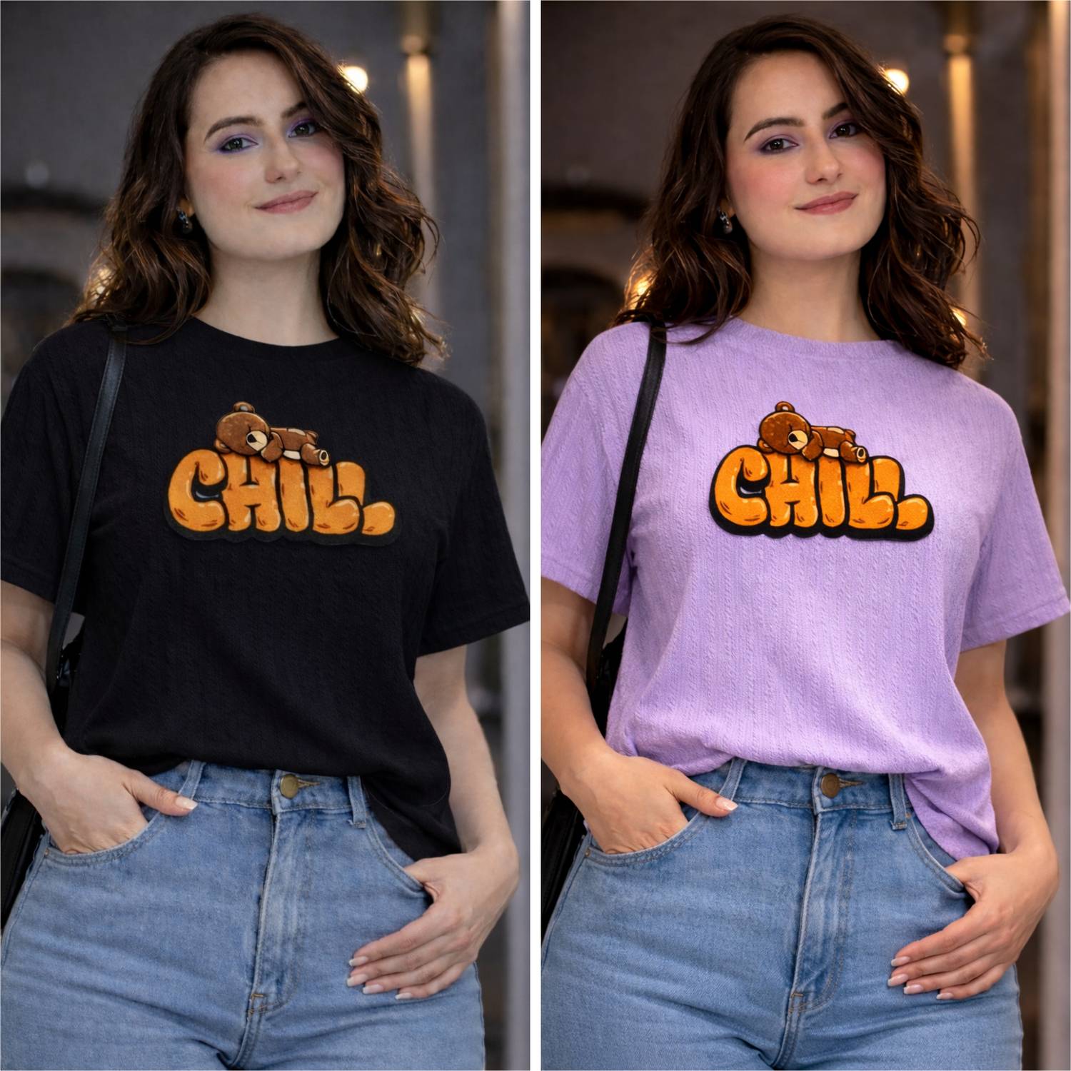 1stLov Printed Women Round Neck Multicolor T-Shirt