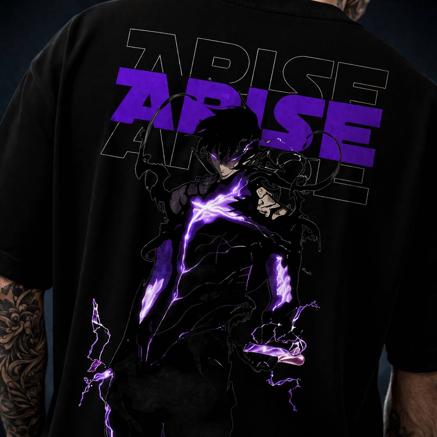 Woops Studio! Graphic Print Black, Purple T-Shirt - Image 5