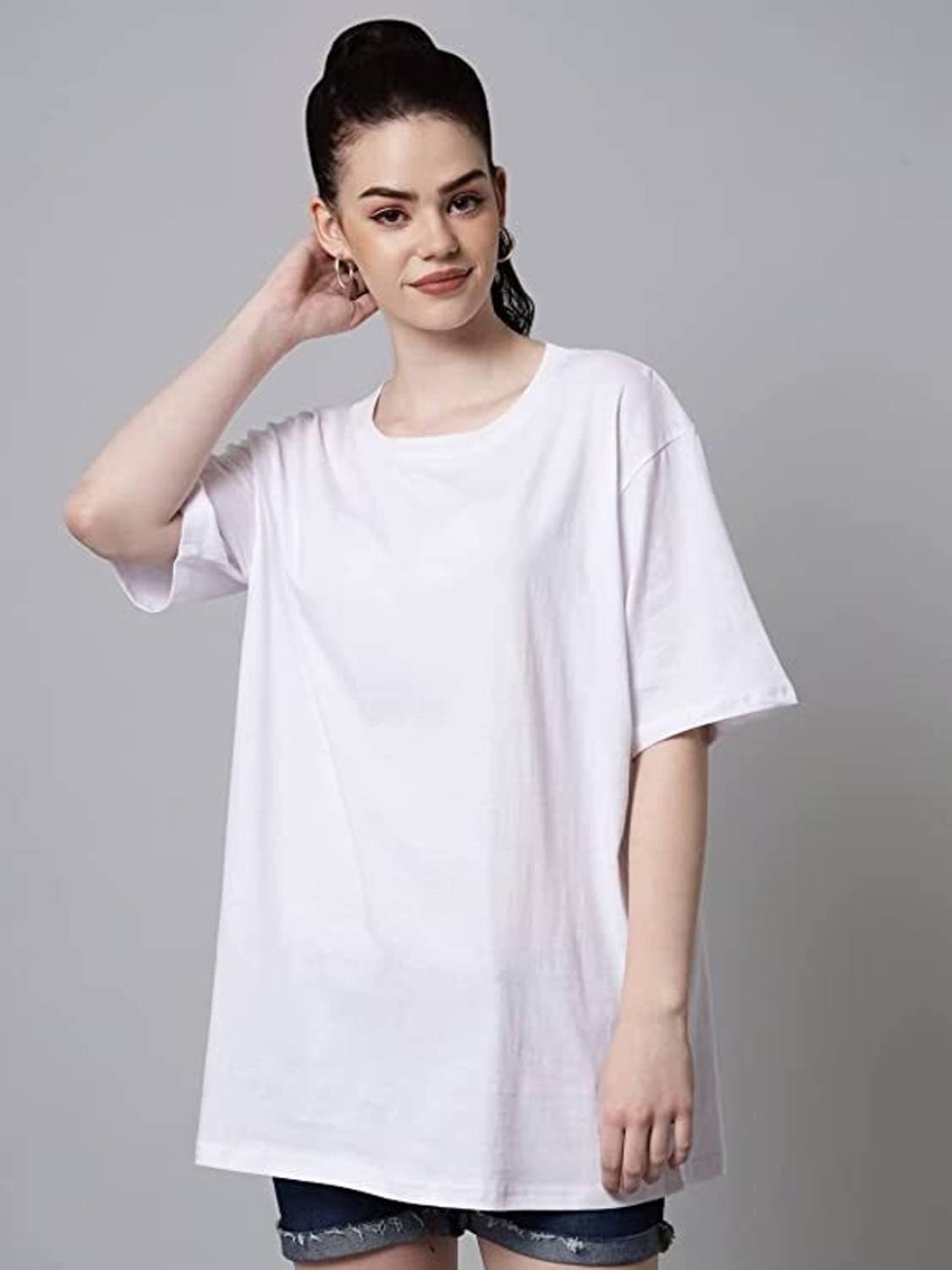 Rarescape Solid Women Round Neck Dark Green T-Shirt