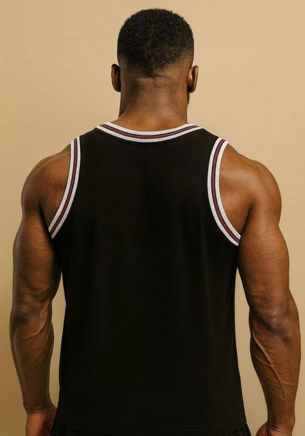 lluna Typography Men Scoop Neck Black T-Shirt - Image 2