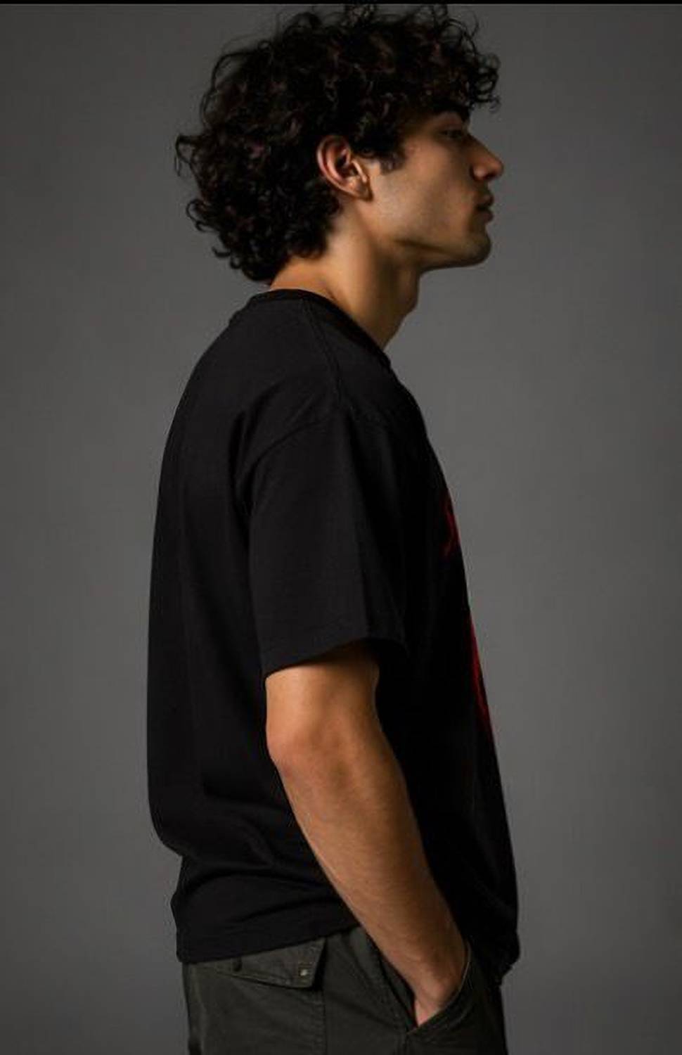 REDAPPAREL Men Black Round Neck Printed T-Shirt - Image 3