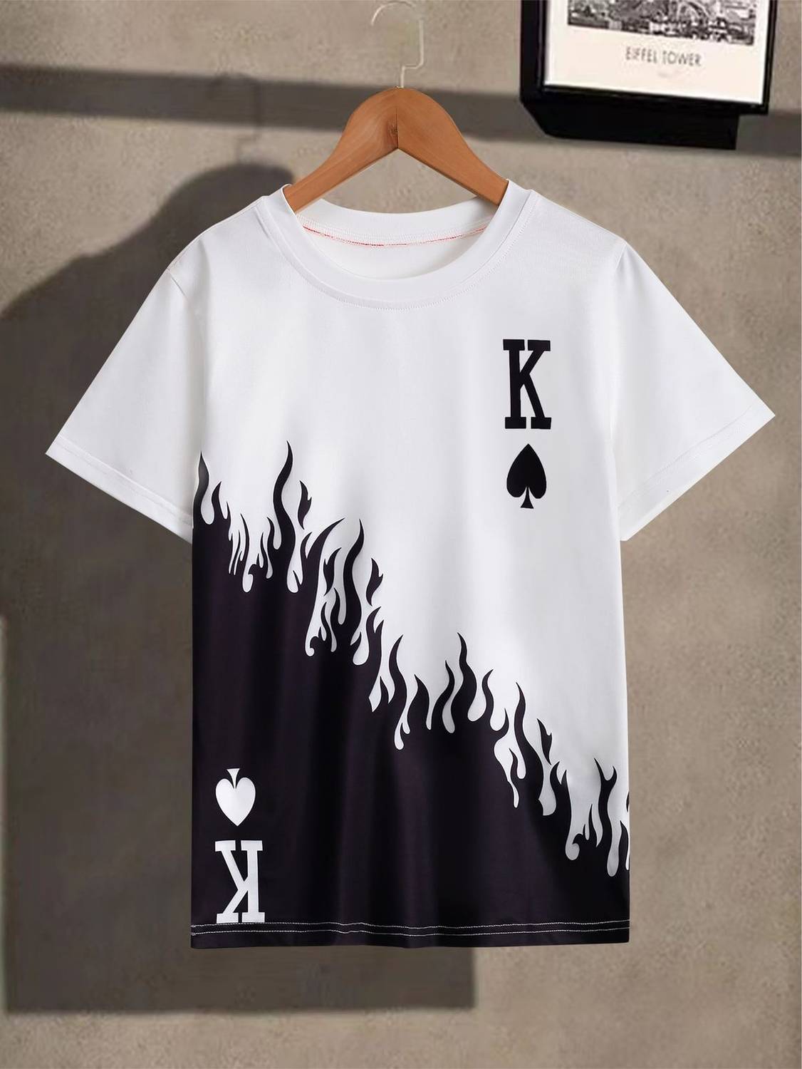 Celebrino Typography Men Round Neck White, Black T-Shirt