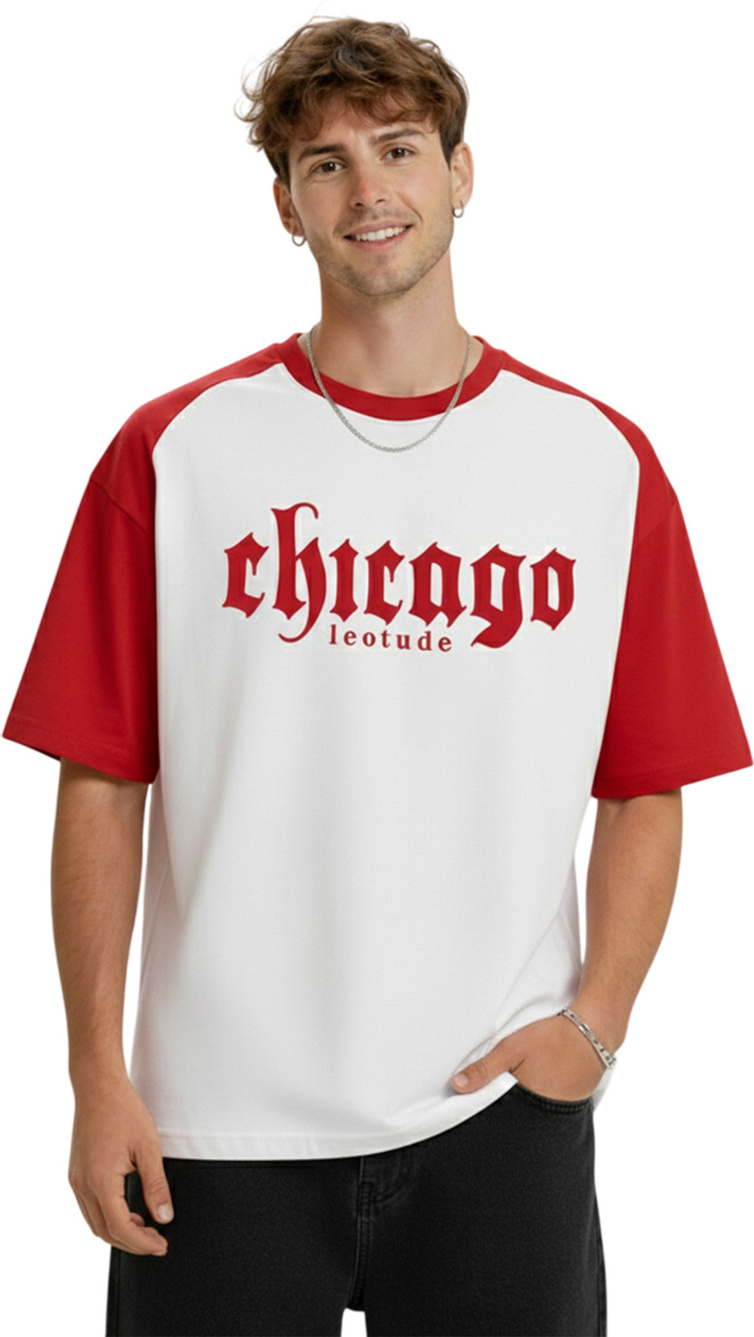 Image of Leotude Printed Men Round Neck Multicolor T-Shirt