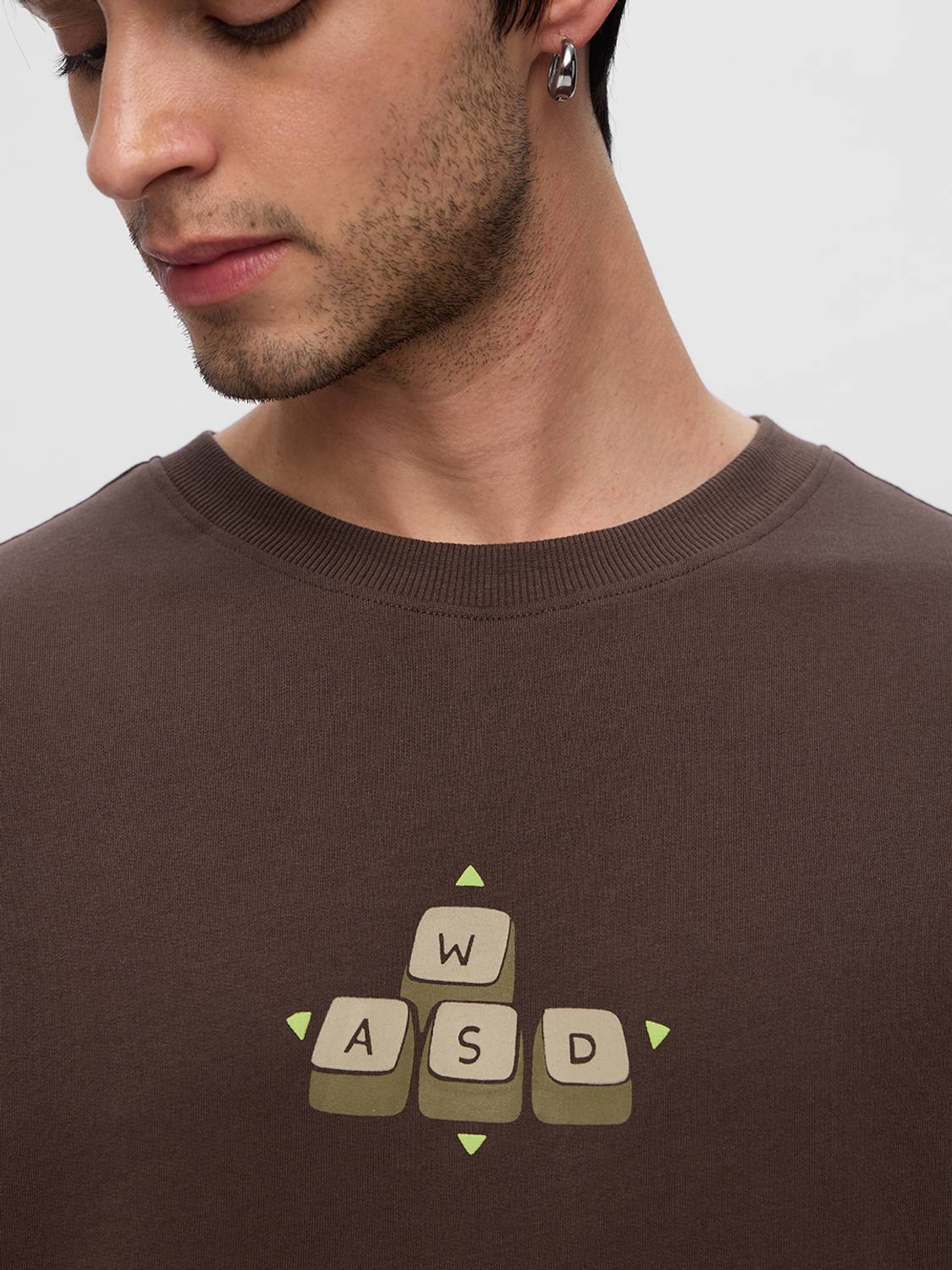 The Souled Store Men Brown T-Shirt - Image 4
