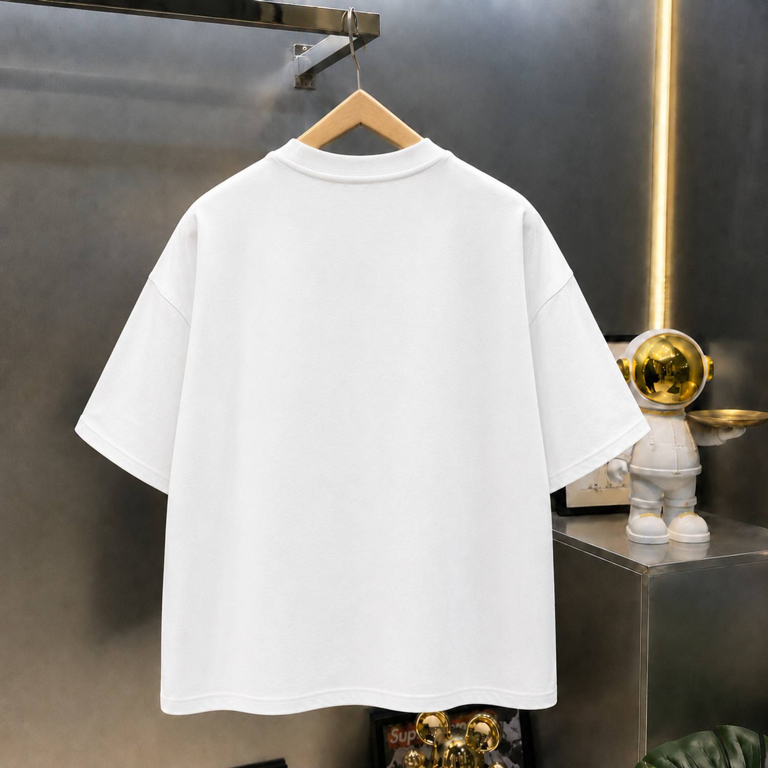 Asta Moda Men White Round Neck T-Shirt - Image 2
