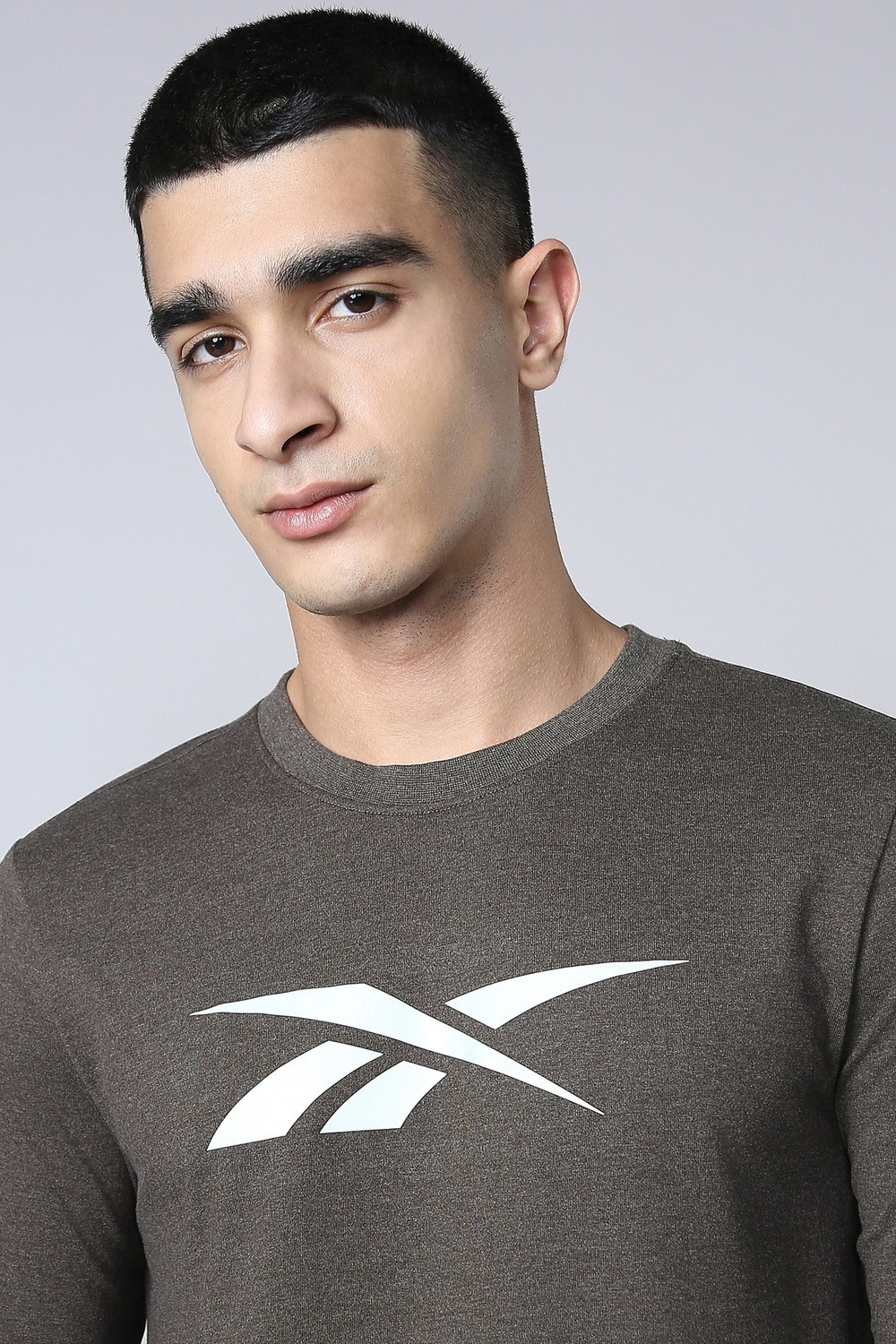 Image of REEBOK Printed Men Round Neck Multicolor T-Shirt