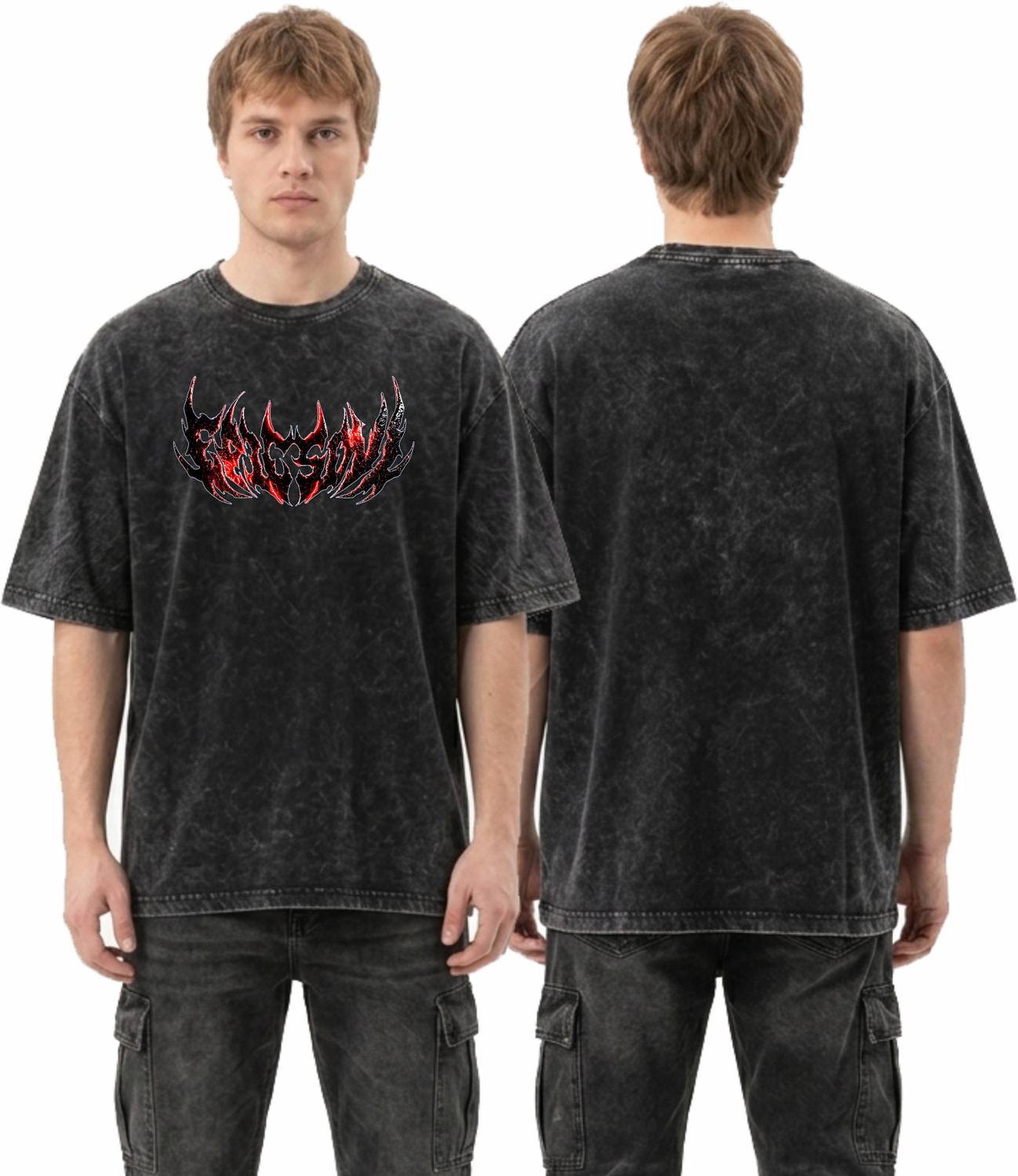 DIGI Men Black Round Neck T-Shirt - Image 4