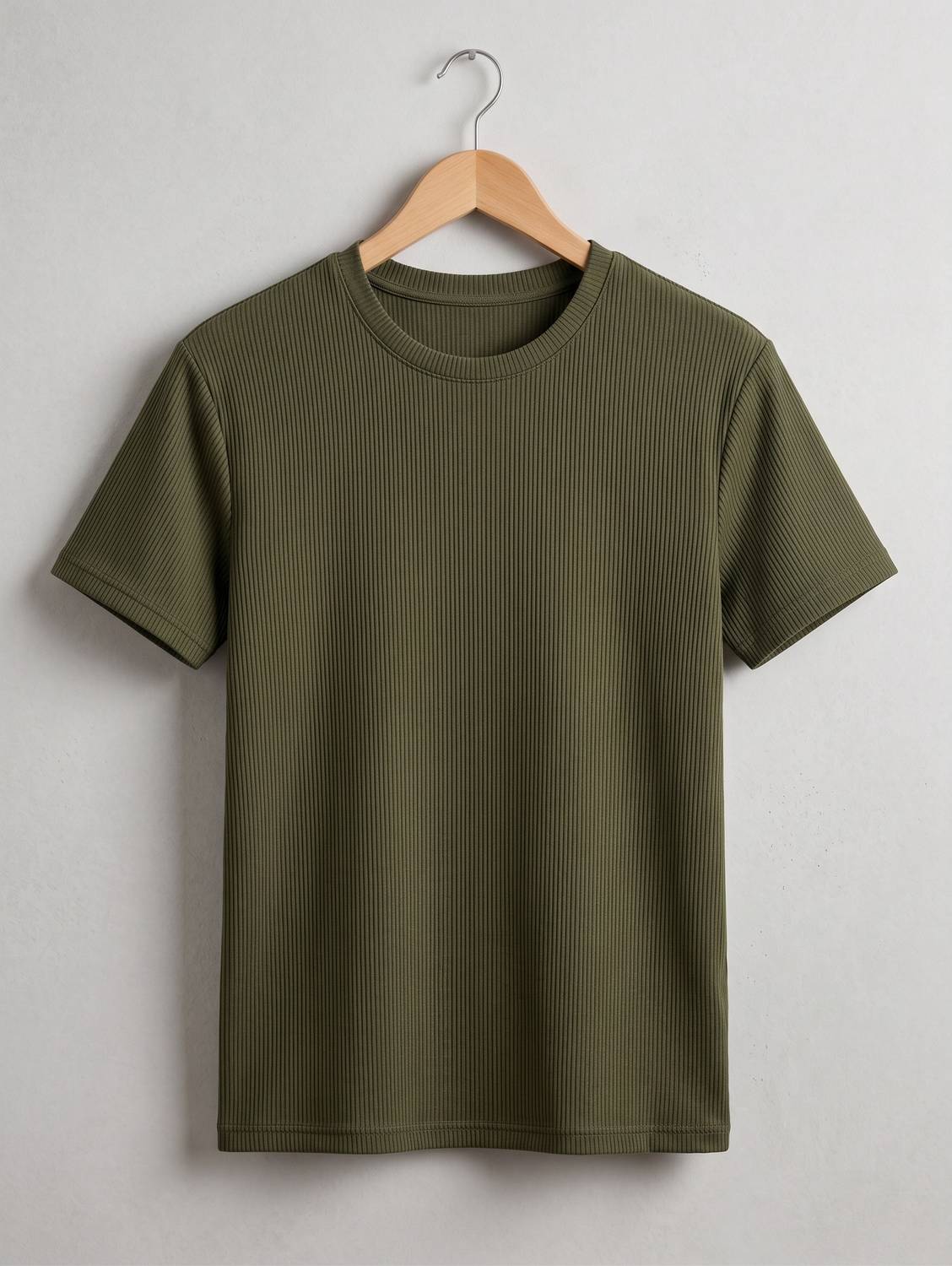 fashion globe Men Round Neck Dark Green T-Shirt Pack of 2 - Image 2