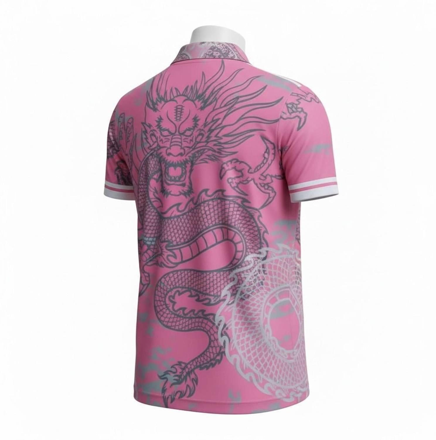 MENTIFIC Men Pink Polo Neck T-Shirt - Image 4