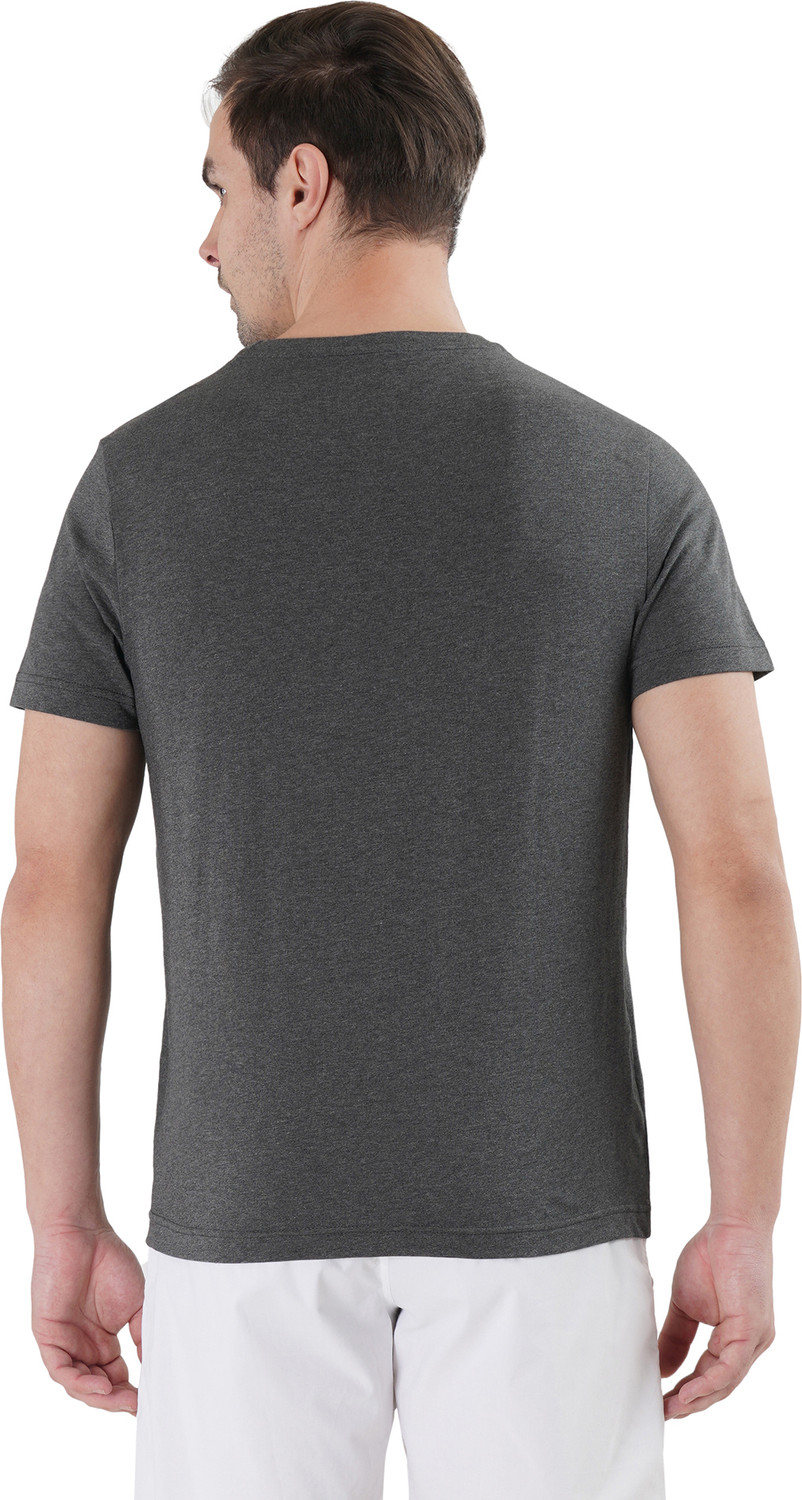 Image of U.S. POLO ASSN. Printed Men Round Neck Grey T-Shirt