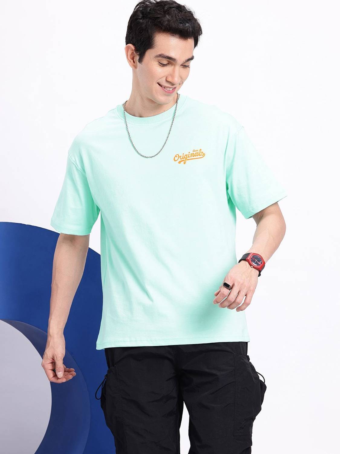 AEROPOSTALE Printed Men Round Neck Green T-Shirt