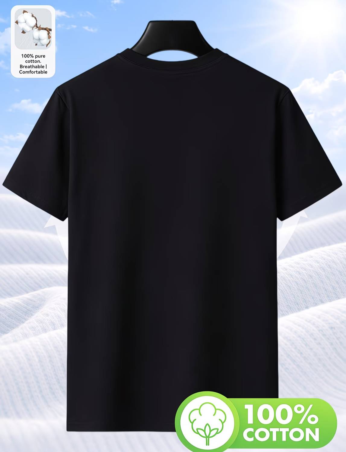 CMS Men Black Round Neck Printed T-Shirt - Image 4