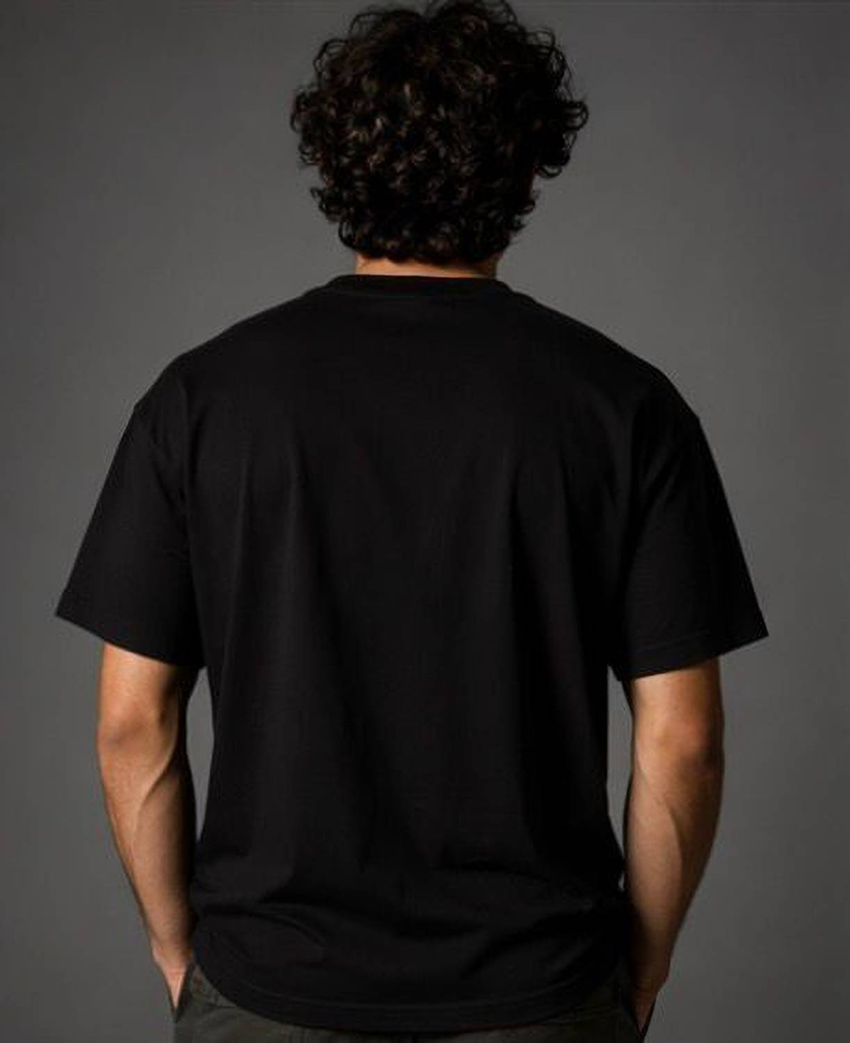 REDAPPAREL Men Black Round Neck Printed T-Shirt - Image 2