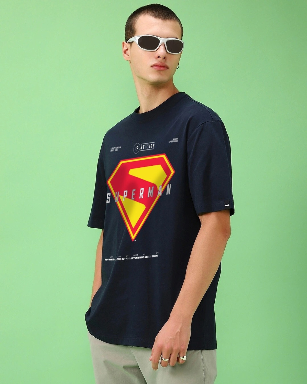 Image of BEWAKOOF Graphic Print Men Round Neck Blue T-Shirt