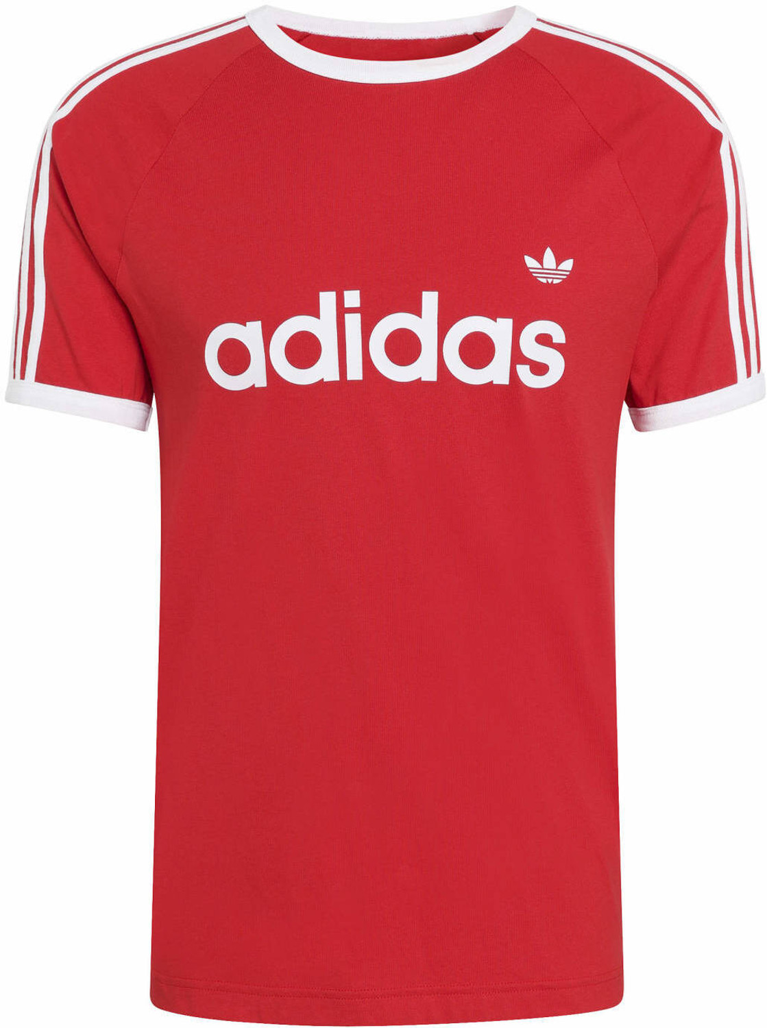 Image of ADIDAS ORIGINALS Printed Men Round Neck Red T-Shirt