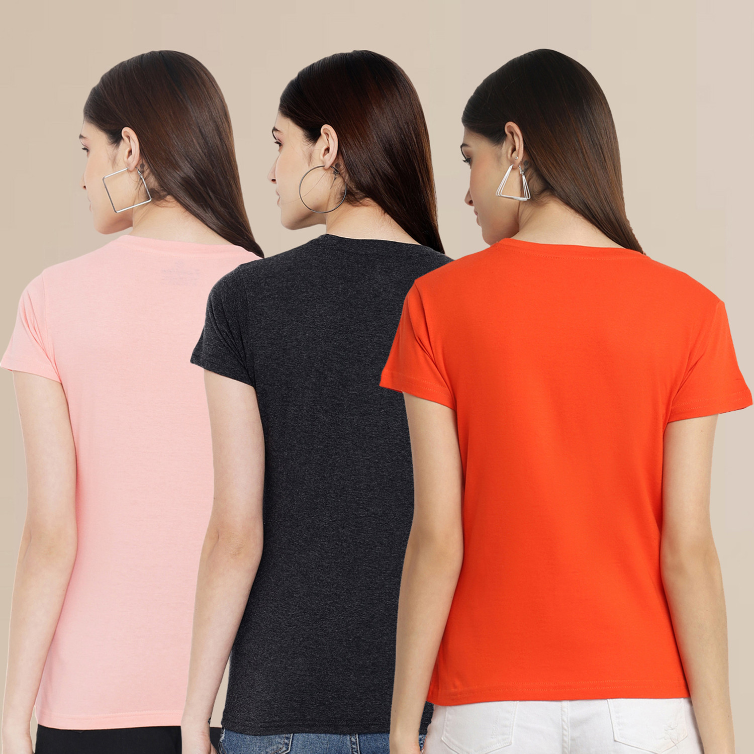Image of METRONAUT Printed Women Round Neck Multicolor T-Shirt