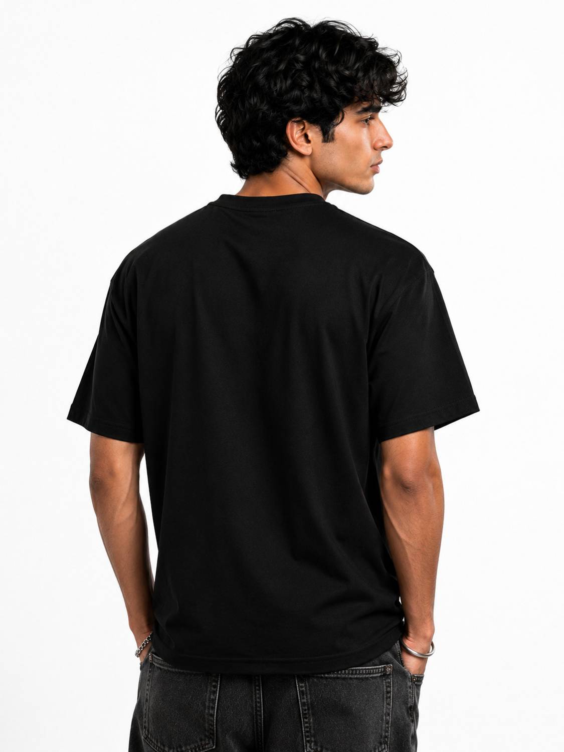 MyDesignation Men Round Neck Black T-Shirt - Image 2