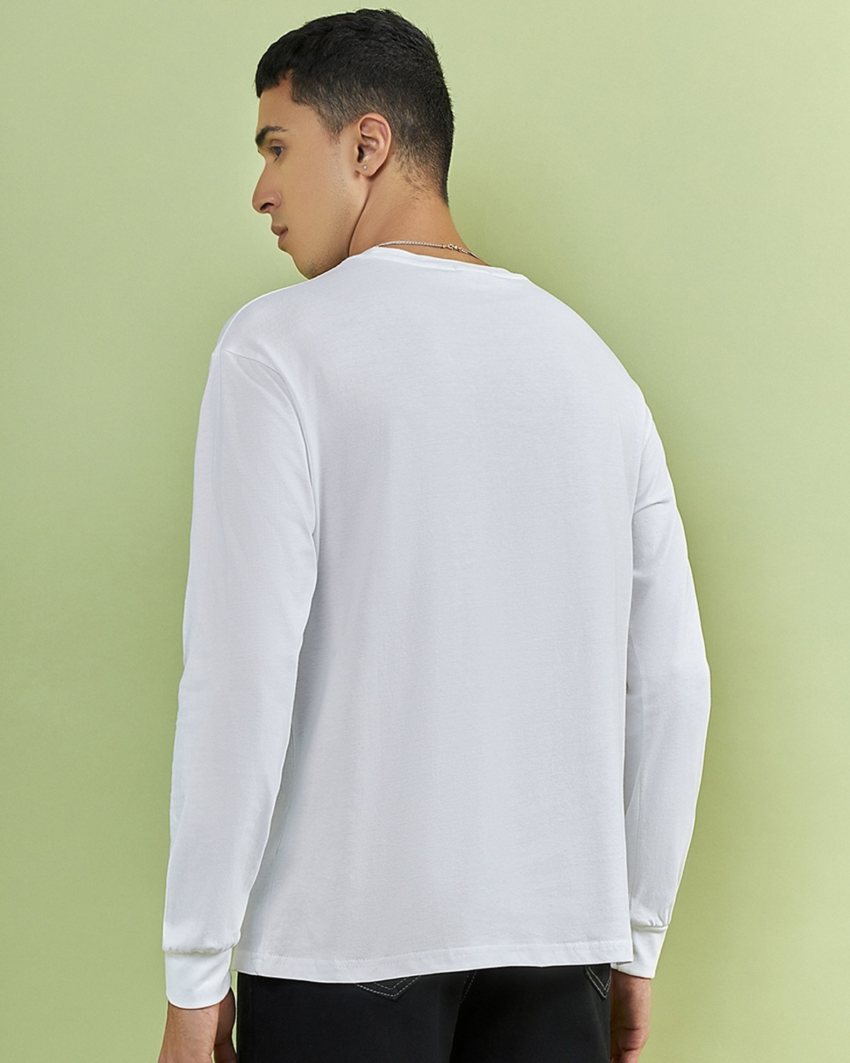 Image of BEWAKOOF Graphic Print Men Round Neck White T-Shirt