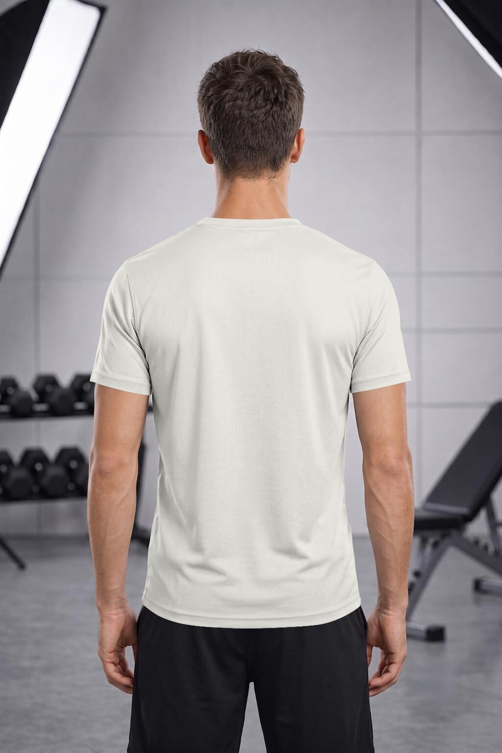 Image of FTX Solid Men Round Neck Grey T-Shirt