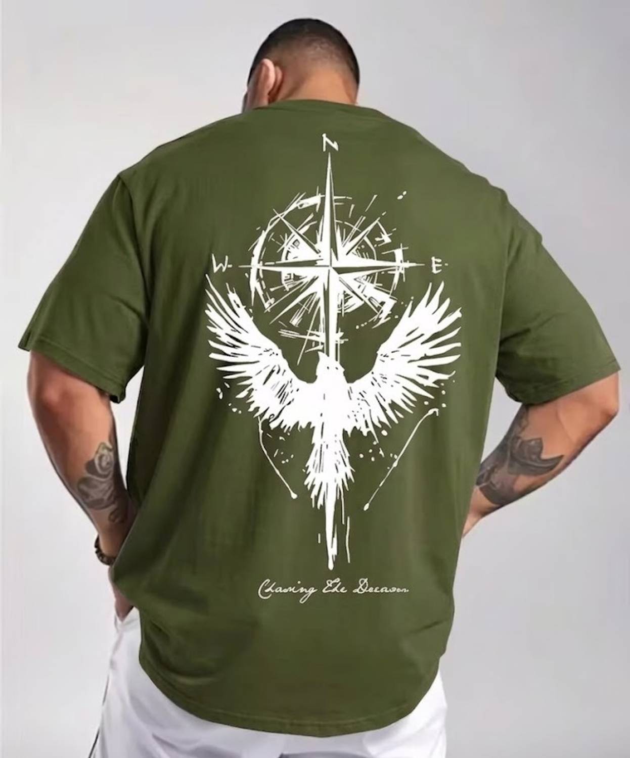 GREENFASO Printed Men Green T-Shirt - Image 1