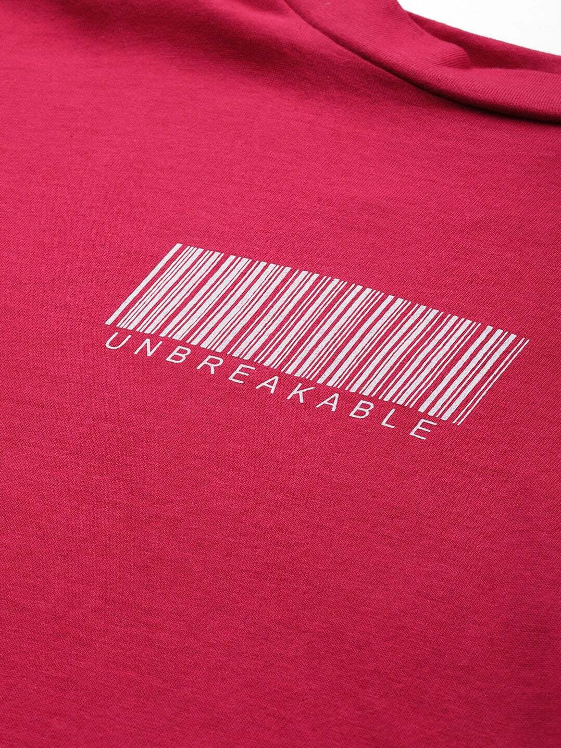 Image of Roadster Solid Women Round Neck Maroon T-Shirt