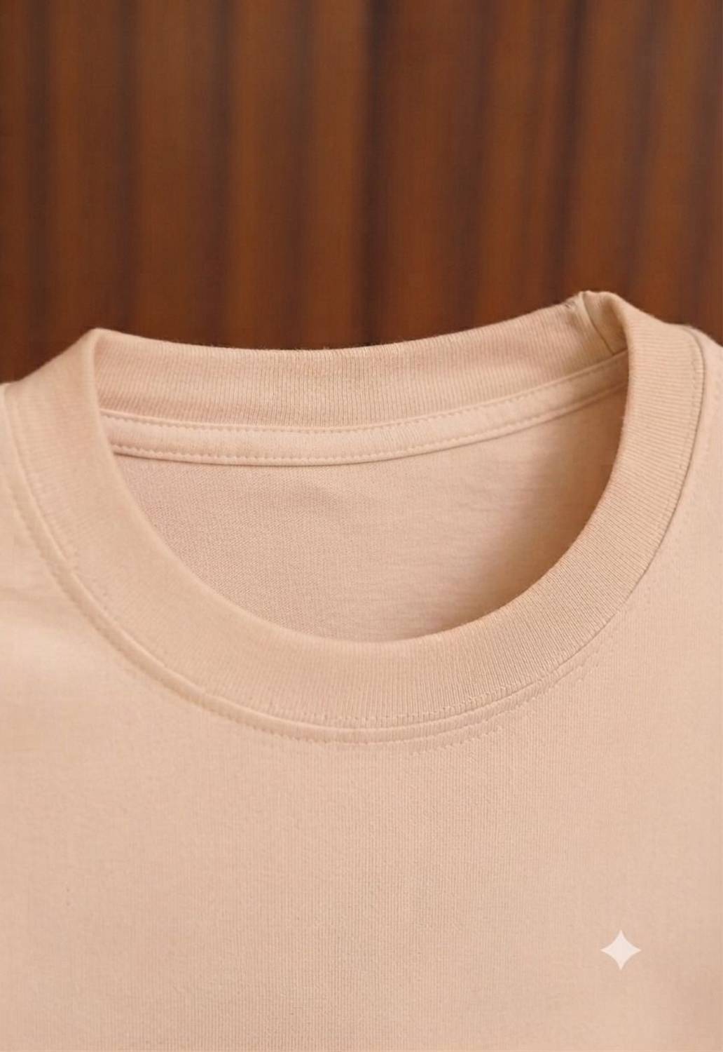 KKT Men Beige Round Neck T-Shirt - Image 4