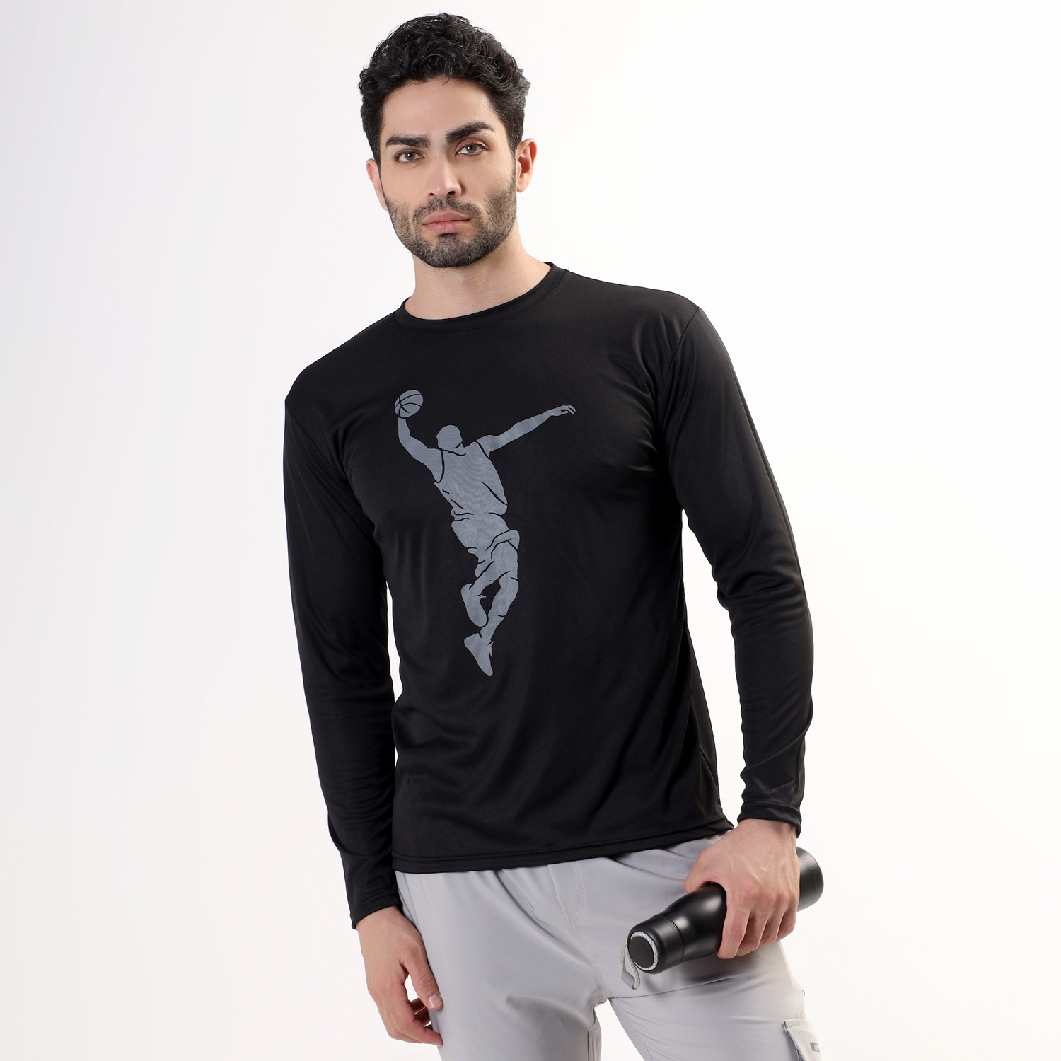 Image of Garmin Typography Men Round Neck Multicolor T-Shirt