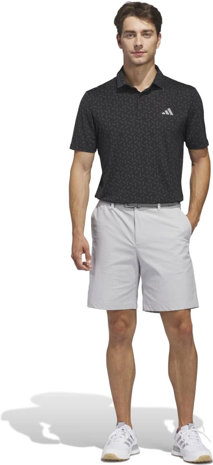 Image of ADIDAS Printed Men Polo Neck Black T-Shirt