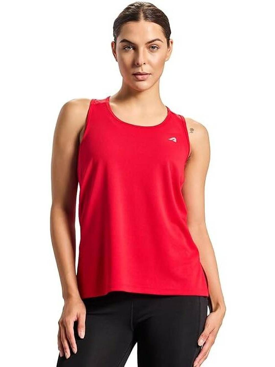 BOLDFIT Solid Women Scoop Neck Red T-Shirt
