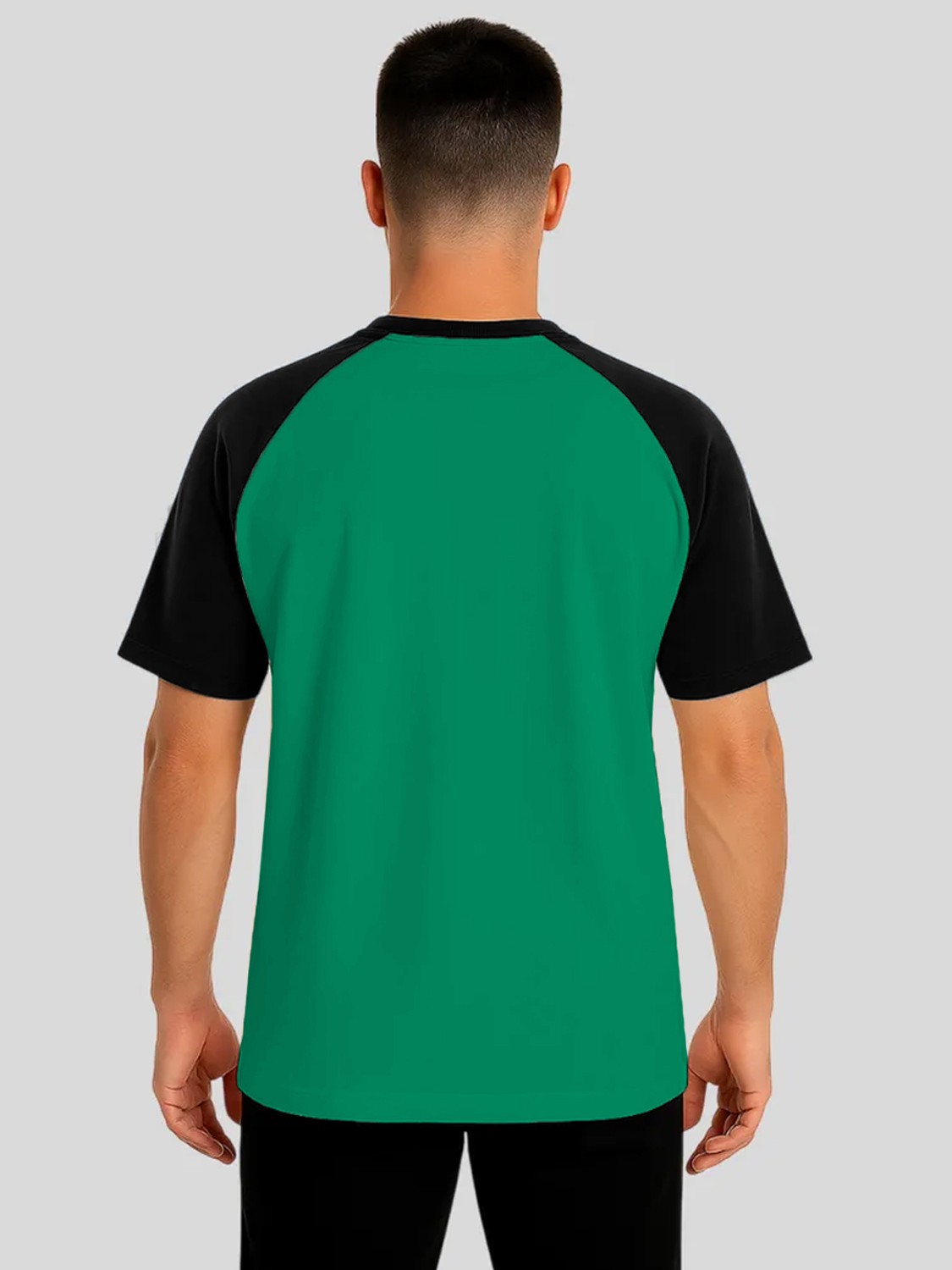 Image of Leotude Printed Men Round Neck Green T-Shirt