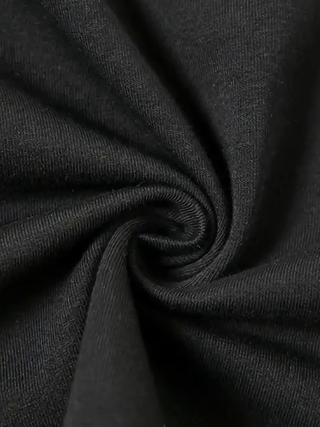 Image of Preeo Printed Men Round Neck Black T-Shirt